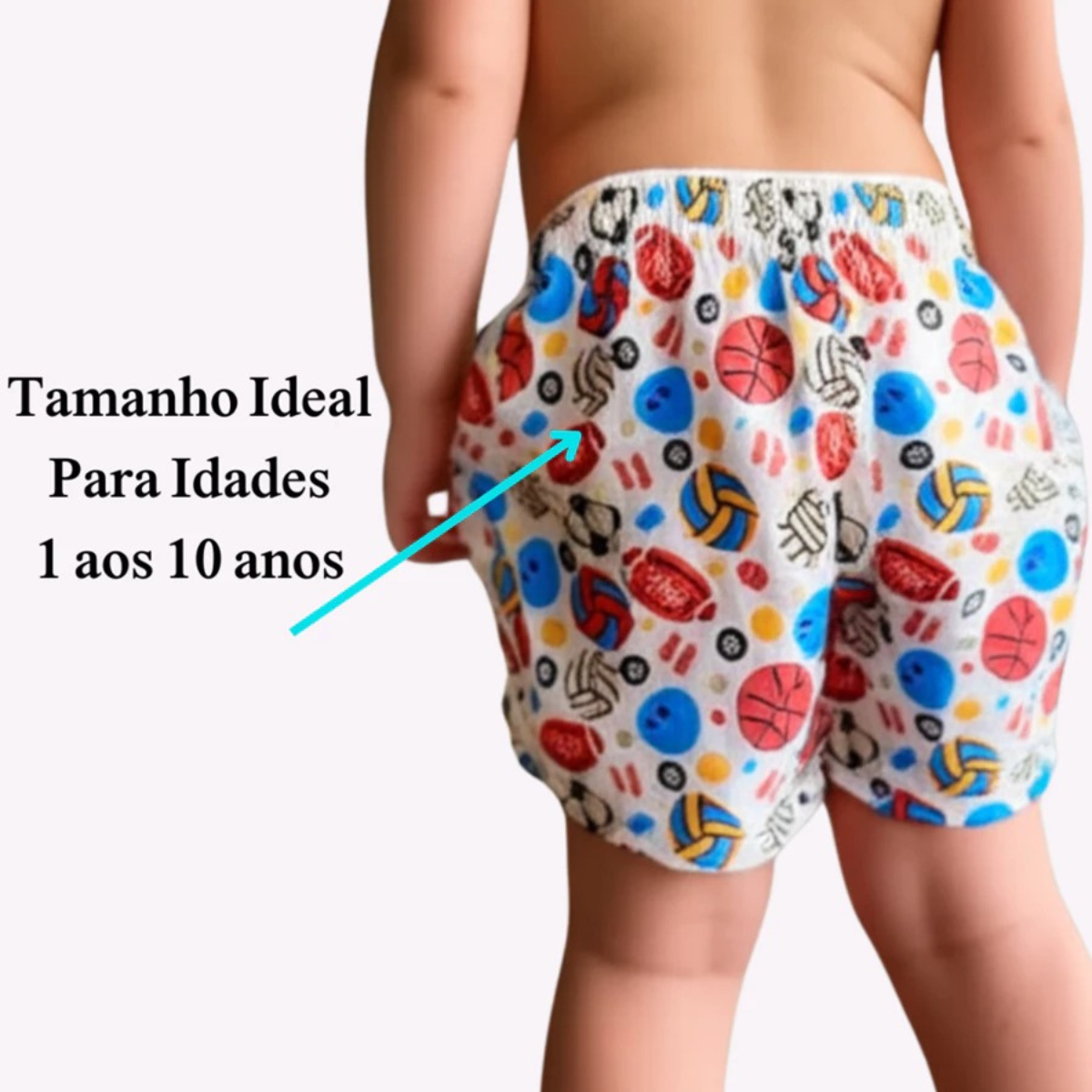+ 27 peças vendidas       Kit 2 Shorts Infantil Cores Variadas