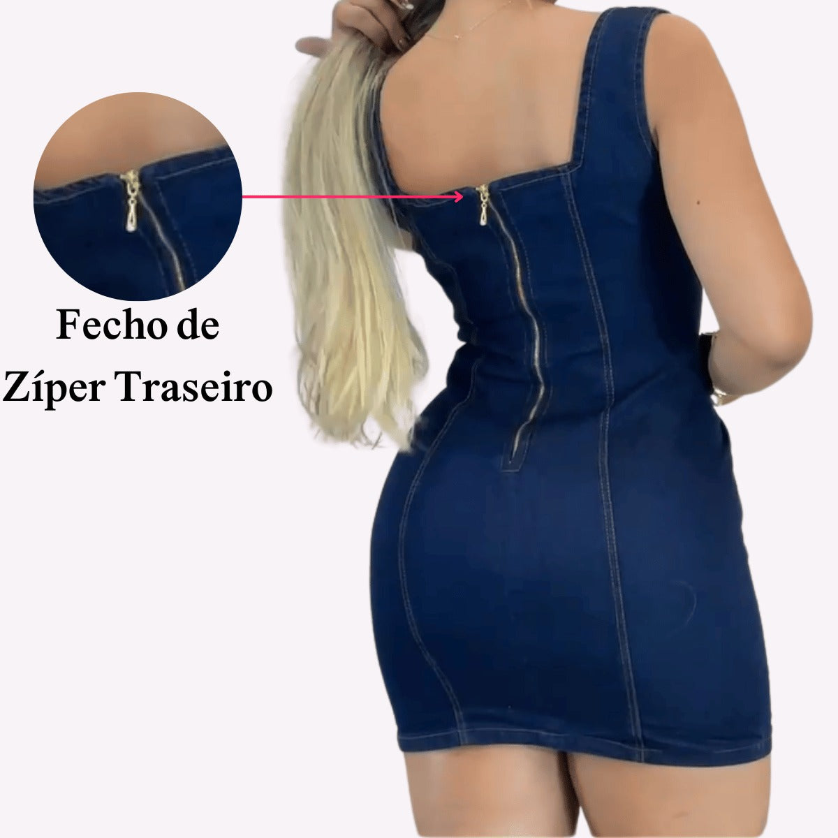 Vestido com Lycra Elegante