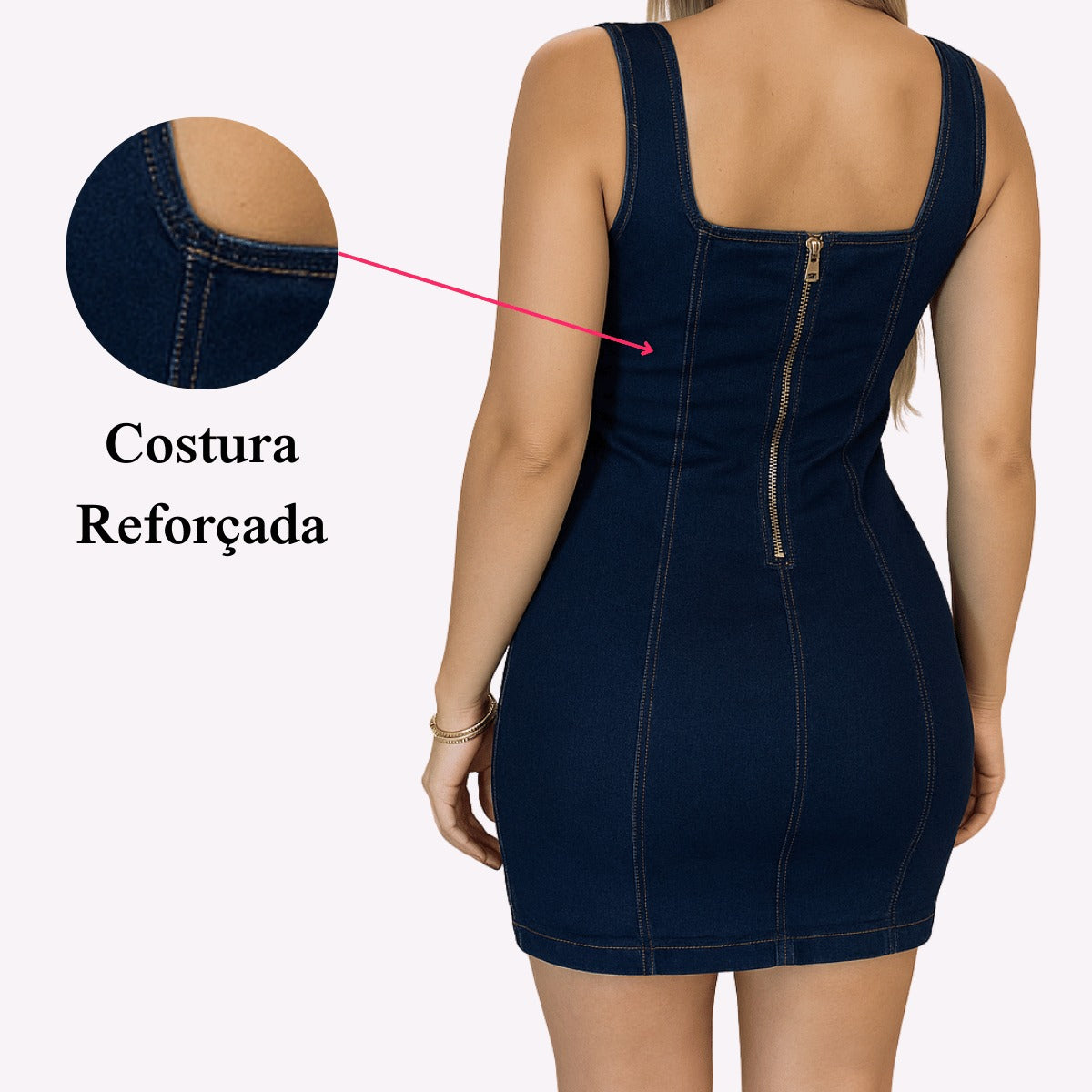 Vestido com Lycra Elegante