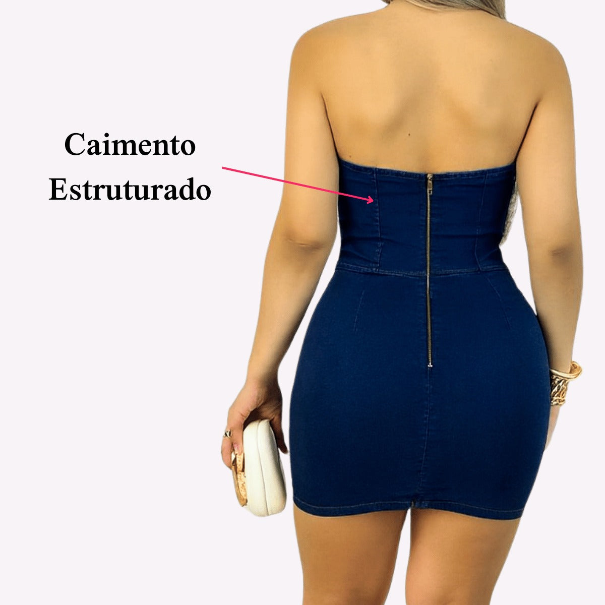 Vestido com Lycra Estilosa