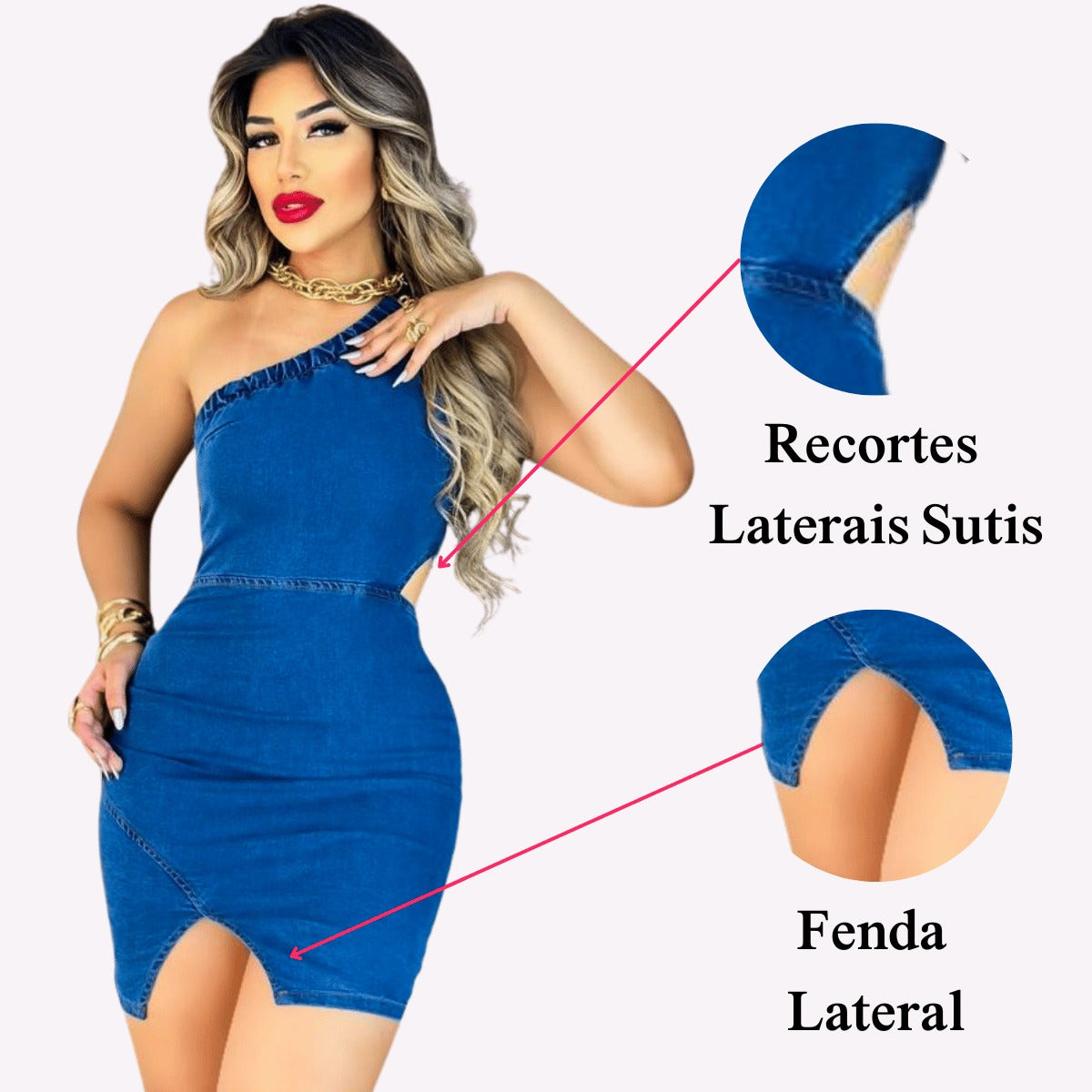 Vestido com Lycra Moderna