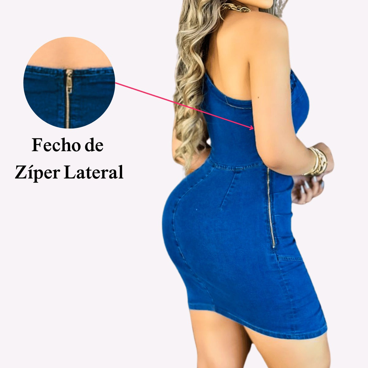 Vestido com Lycra Moderna