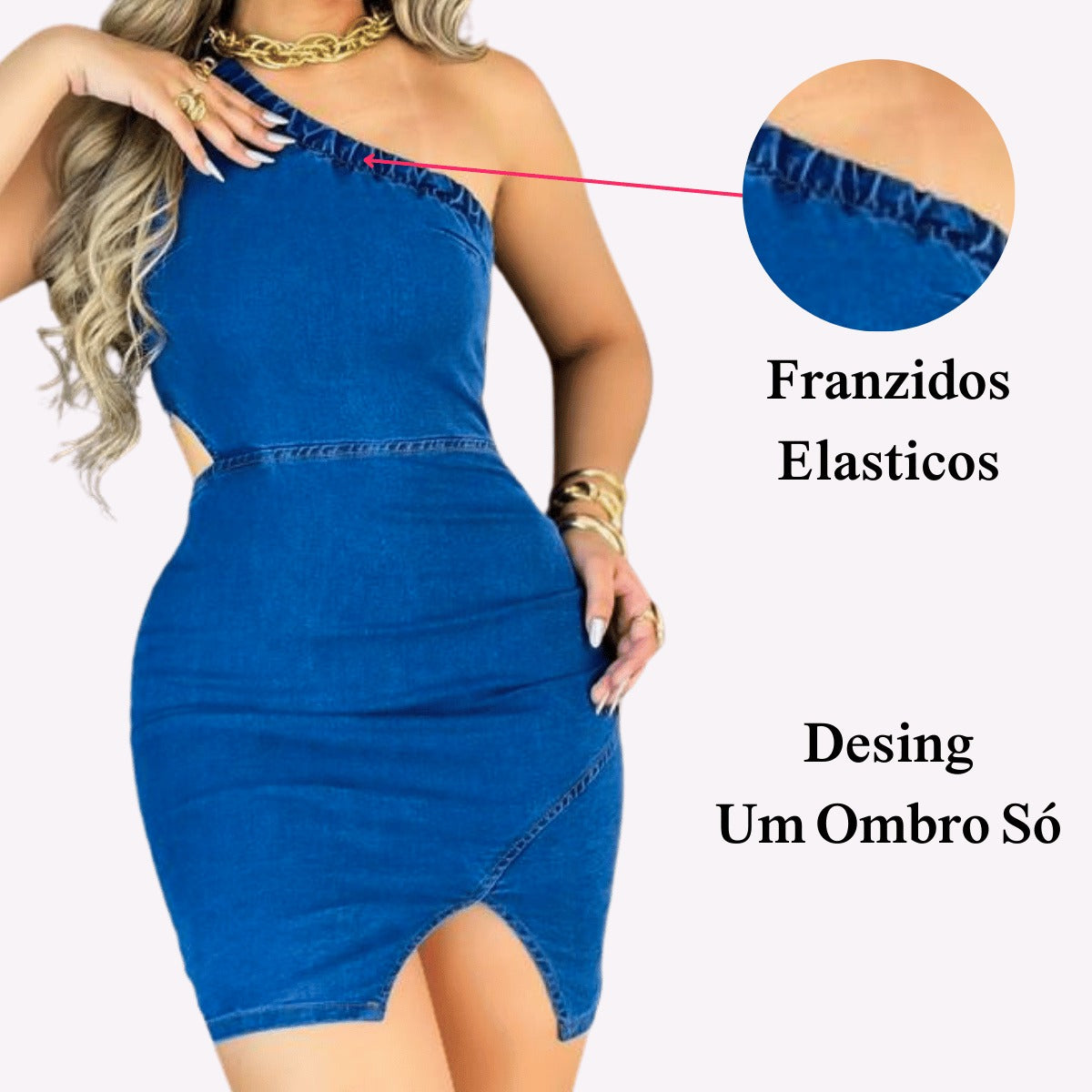 Vestido com Lycra Moderna