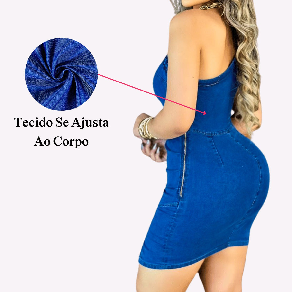Vestido com Lycra Moderna