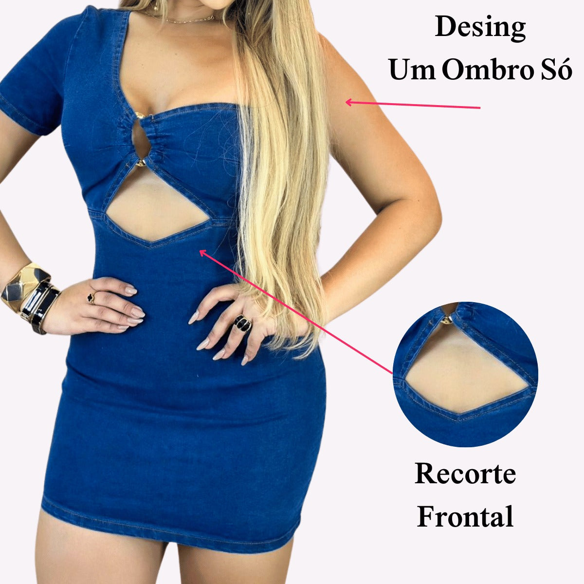 Vestido com Lycra Vivestta
