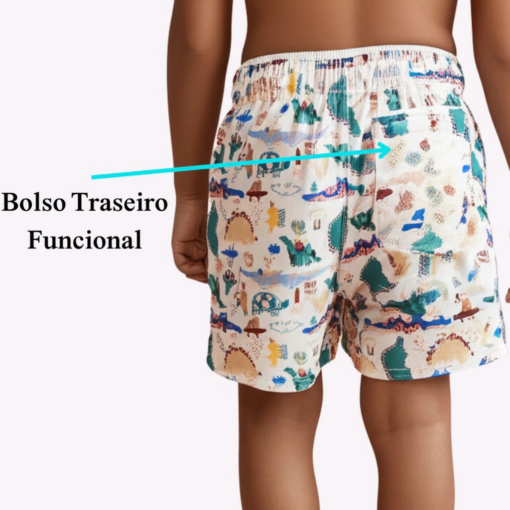 + 27 peças vendidas       Kit 2 Shorts Infantil Cores Variadas