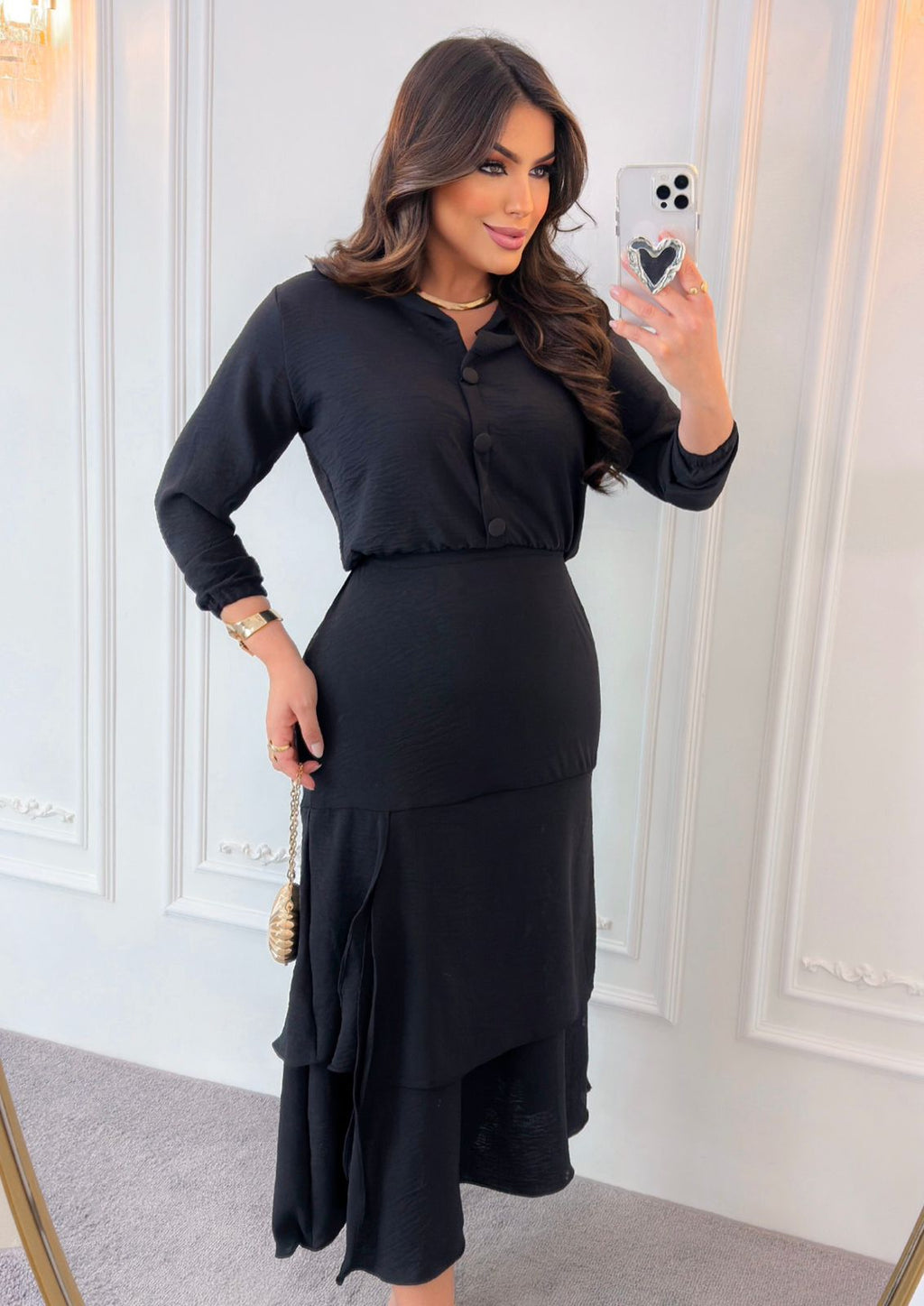 Vestido Estilo Evangélica Luxo