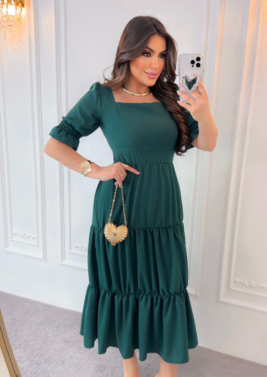 Vestido Estilo Evangélica Clássico