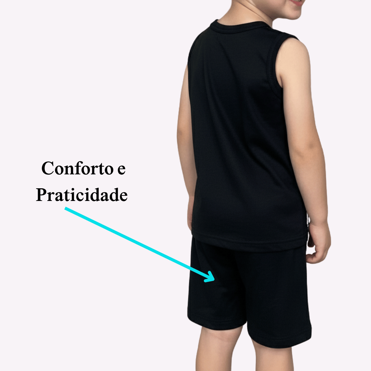 + 20 peças  vendidas        Kit 5 Conjunto Infantil Regata e Bermuda Masculino