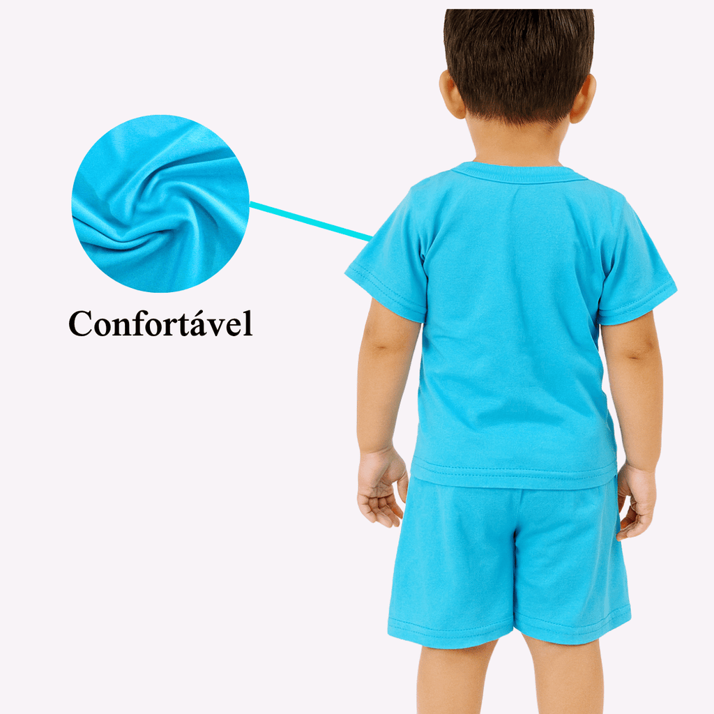 + 15 peças vendidas     Kit 2 Conjuntos Infantil com Mangas e Bermuda Masculino Variado