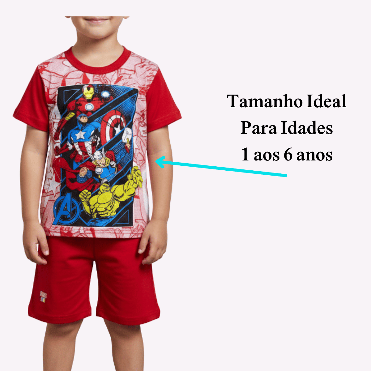 + 15 peças vendidas     Kit 2 Conjuntos Infantil com Mangas e Bermuda Masculino Variado