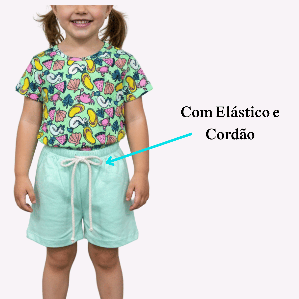 + 35 peças vendidas     Kit 5 Conjuntos Infantil com Mangas e Bermuda Feminina Variada
