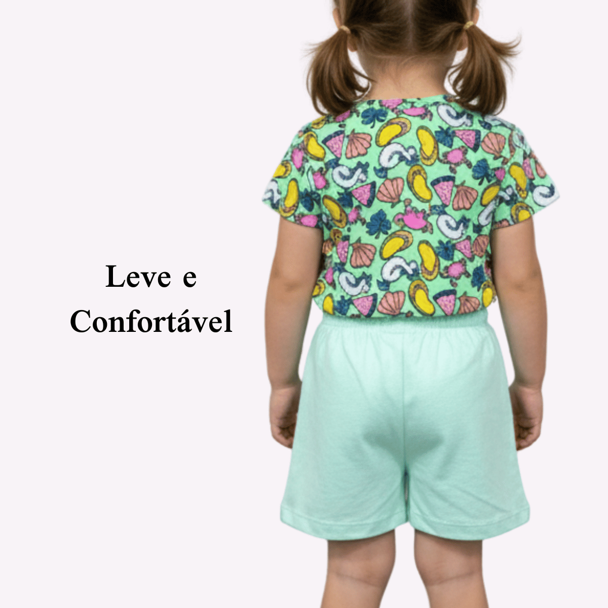 + 35 peças vendidas     Kit 5 Conjuntos Infantil com Mangas e Bermuda Feminina Variada