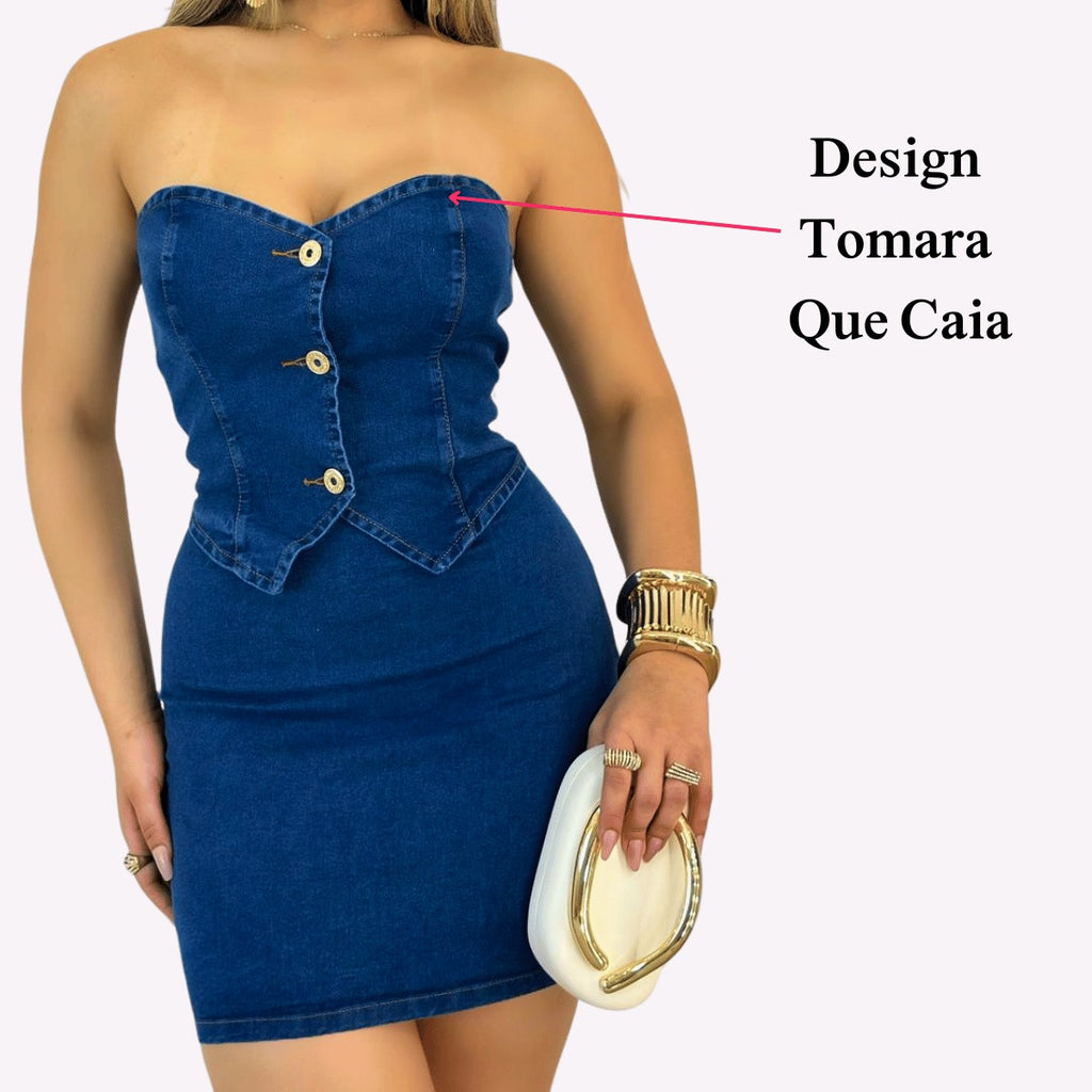 Vestido com Lycra Estilosa