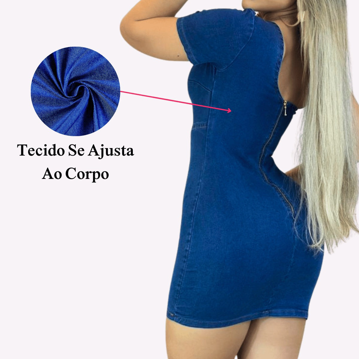 Vestido com Lycra Vivestta