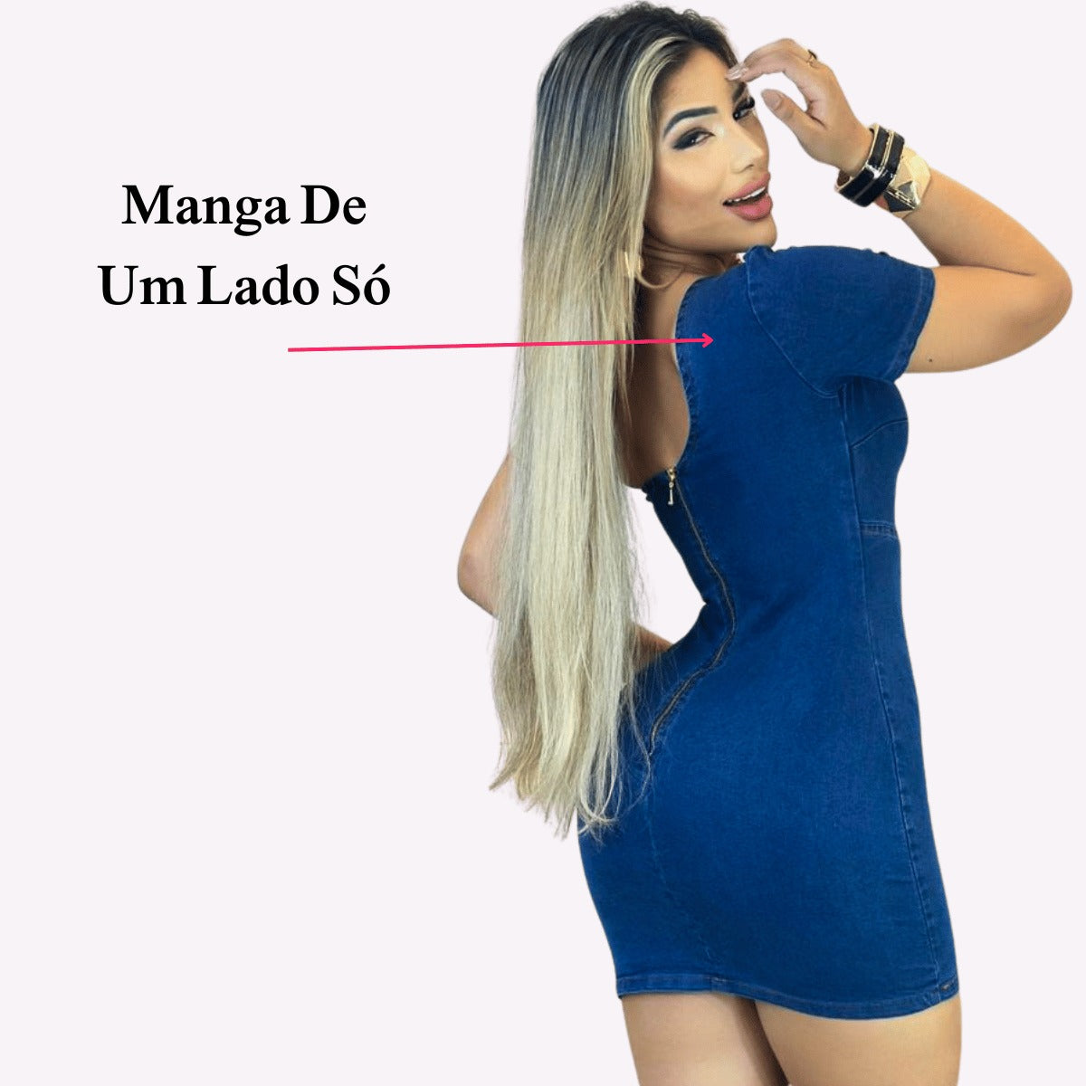 Vestido com Lycra Vivestta