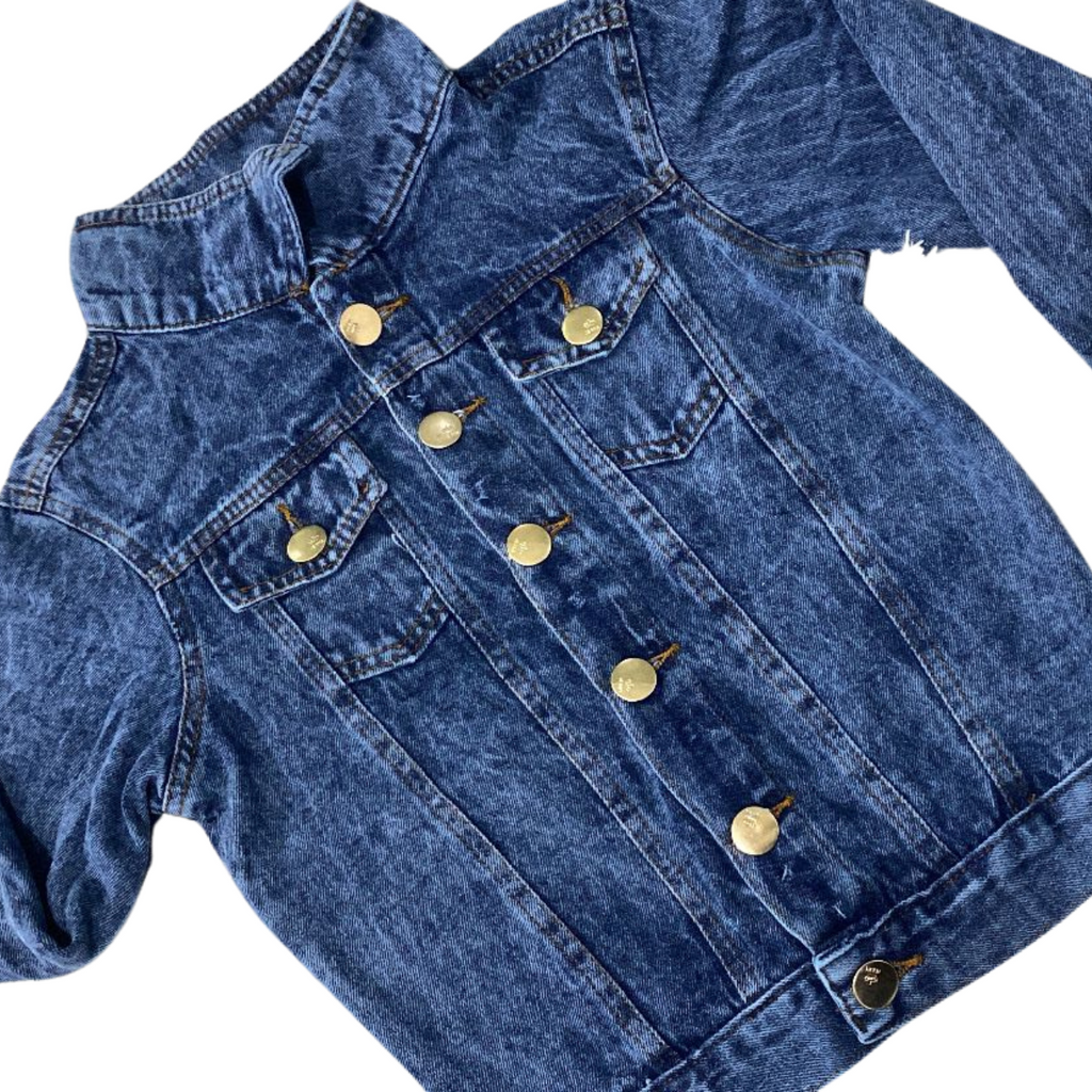 Jaqueta Denim Jackets Azul Escura Promoção Desconto
