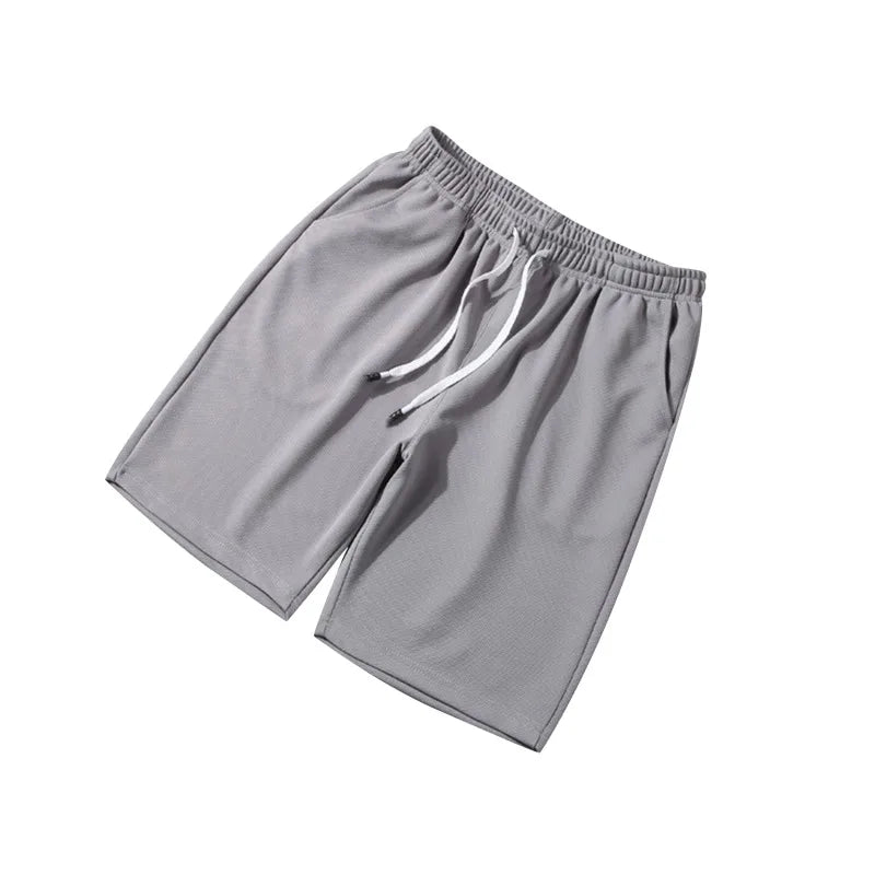 Calções de banho masculinos casuais sólidos, esportivos com secagem rápida