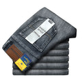 Calça jeans masculina Wthinlee 8 modelos primavera outono, casual, reta, elástica