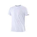 Camiseta masculina de manga curta, secagem rápida, para academia, corrida