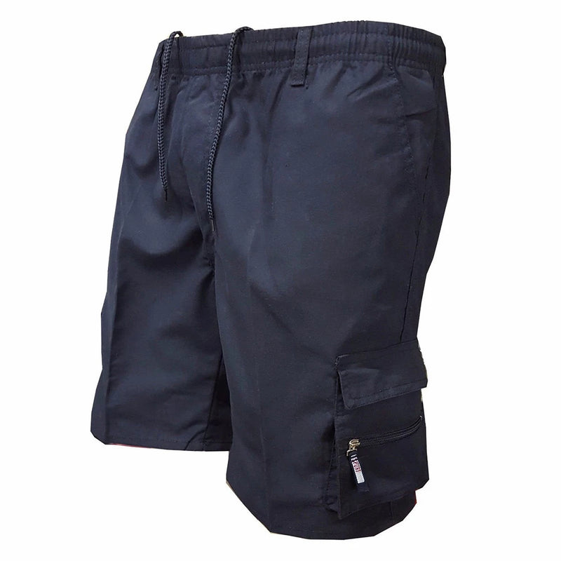 Shorts cargo tático masculino, calções militares da moda com bolso.