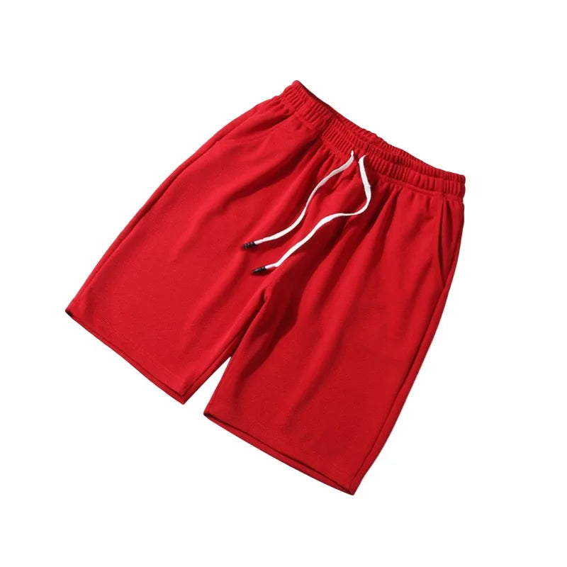 Calções de banho masculinos casuais sólidos, esportivos com secagem rápida