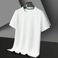 Nova camiseta de verão com gola redonda e manga curta para homens