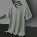 Nova camiseta de verão com gola redonda e manga curta para homens