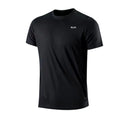 Camiseta masculina de manga curta, secagem rápida, para academia, corrida