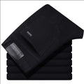 Wthinlee New Business Calça Jeans Masculina Casual Reta Elástica Moda Clássica