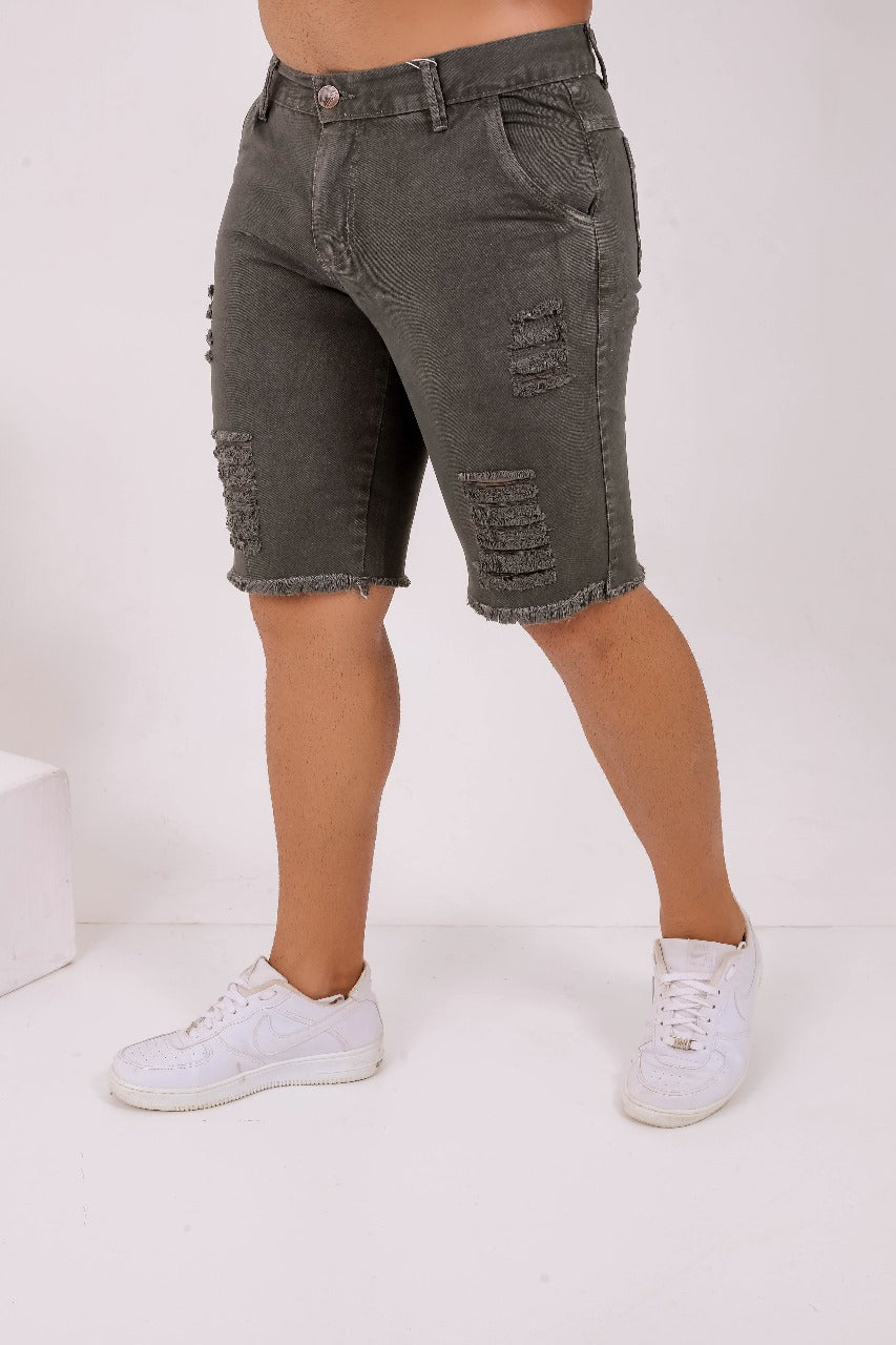 Bermuda Jeans Masculina Grafite