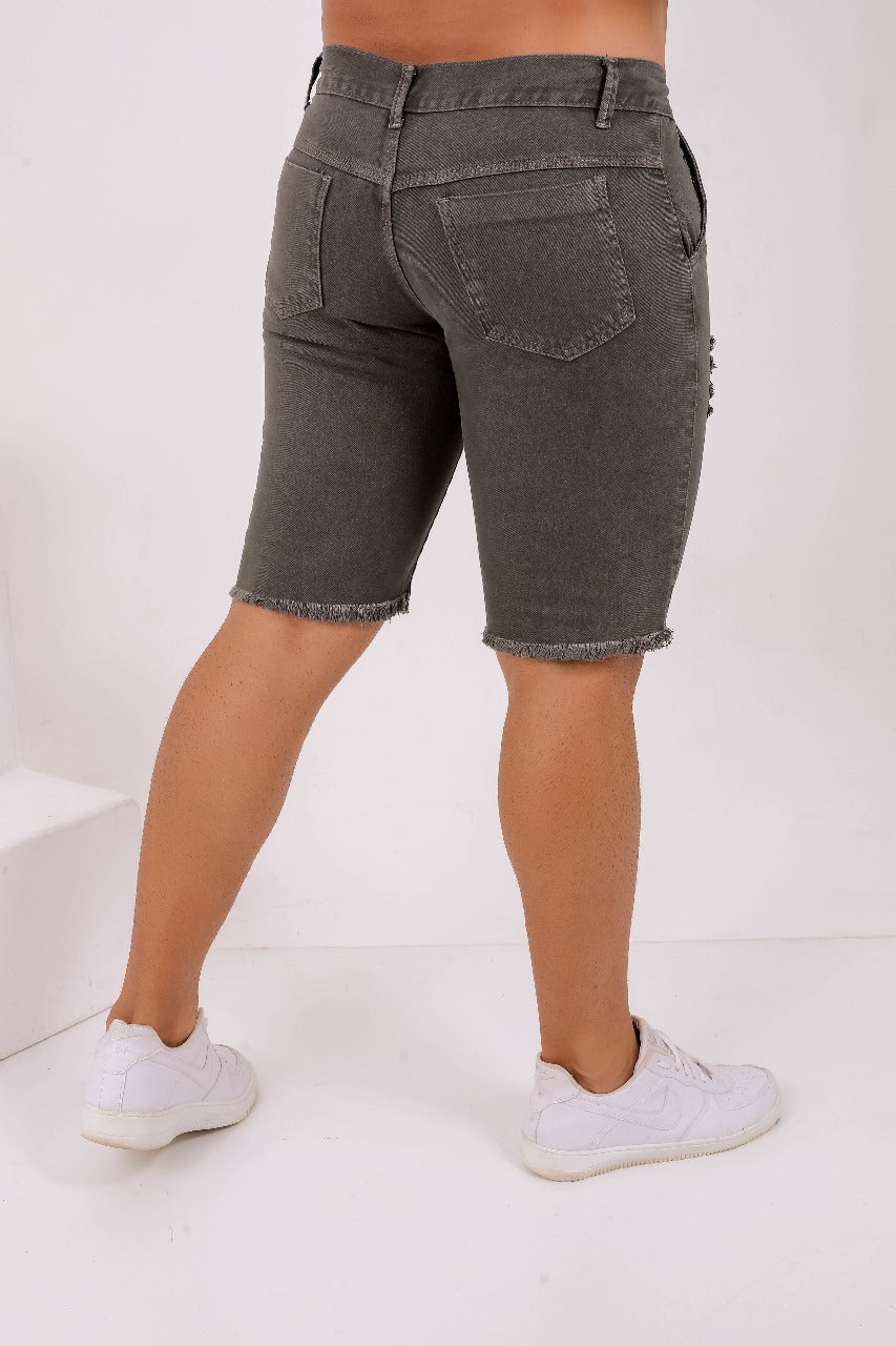 Bermuda Jeans Masculina Grafite
