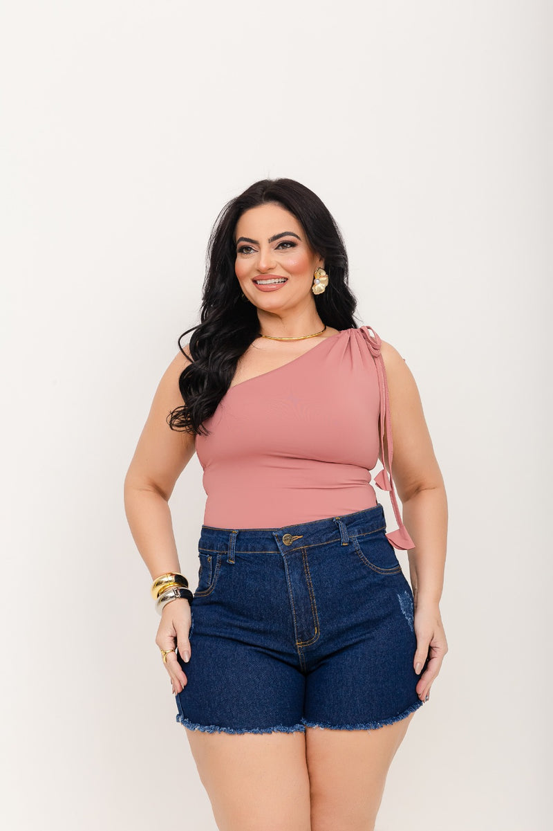 Shorts Bermuda Jeans Feminina Plus Size