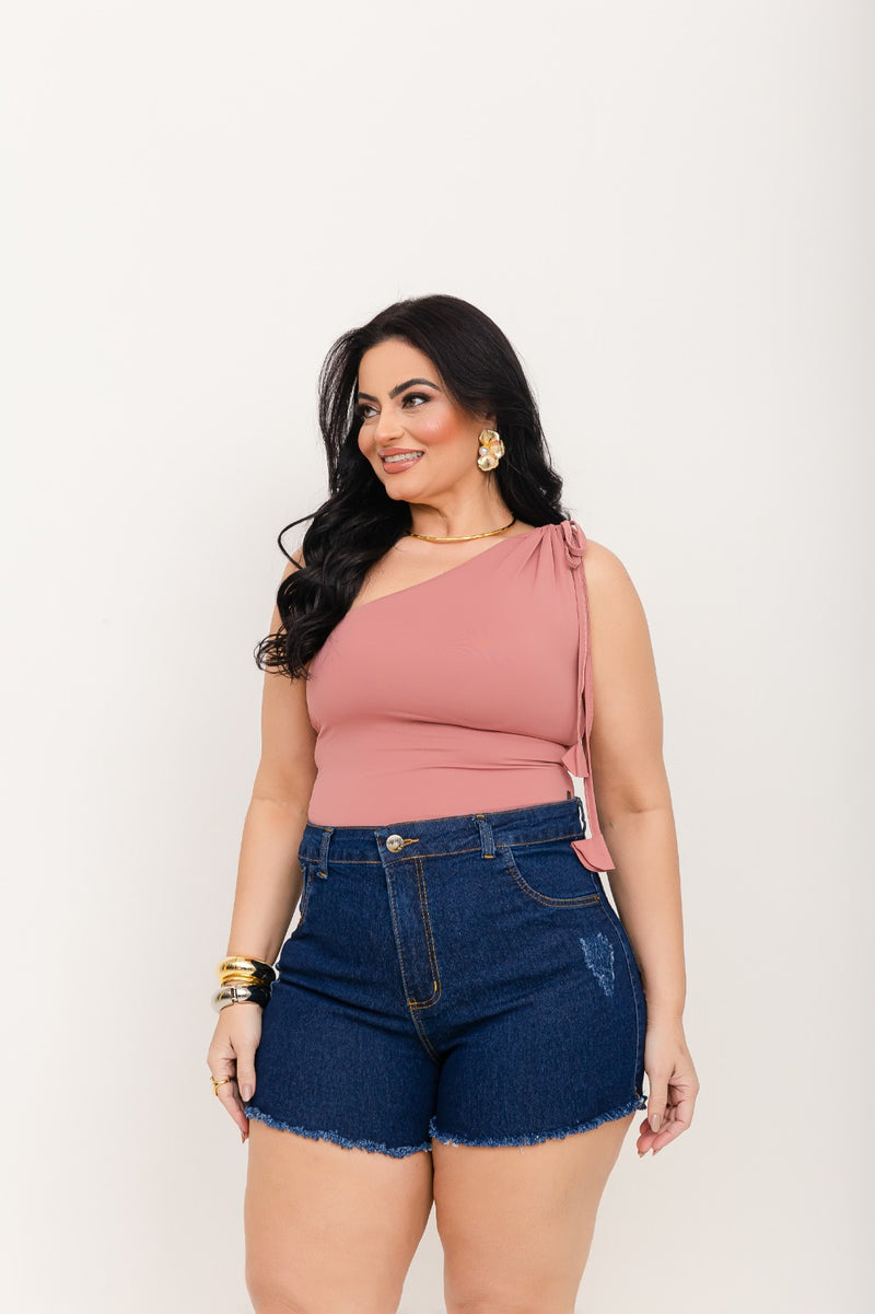Shorts Bermuda Jeans Feminina Plus Size