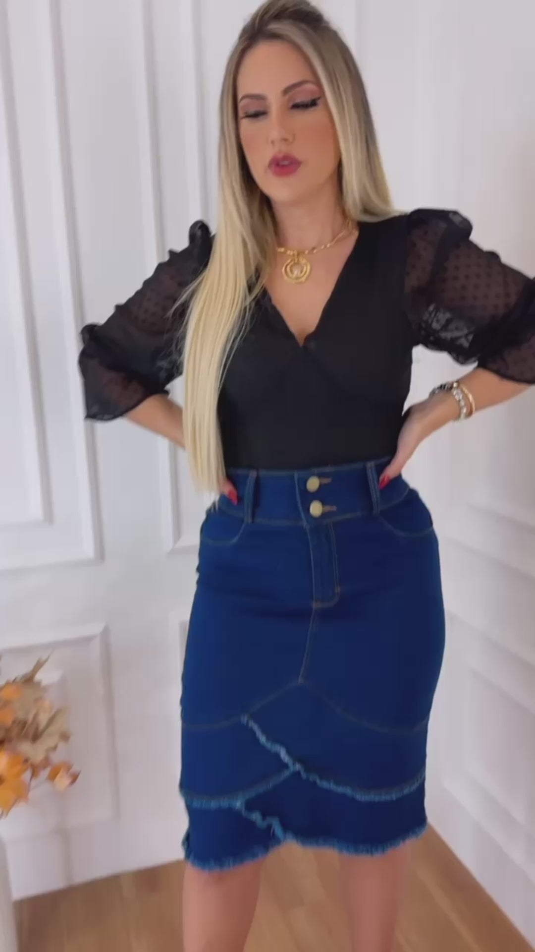 Saias Jeans Evangélica Luxo